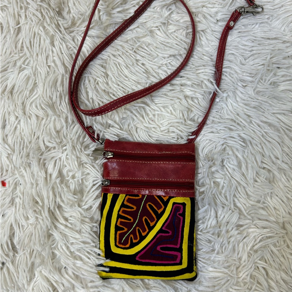 ◾️Columbian Leather Shoulder Strap Coin Purse Bag